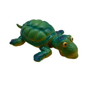 Fun Stuff Inc Green Heavy Plastic Anthropomorphic Face Turtle 8 Inch Toy